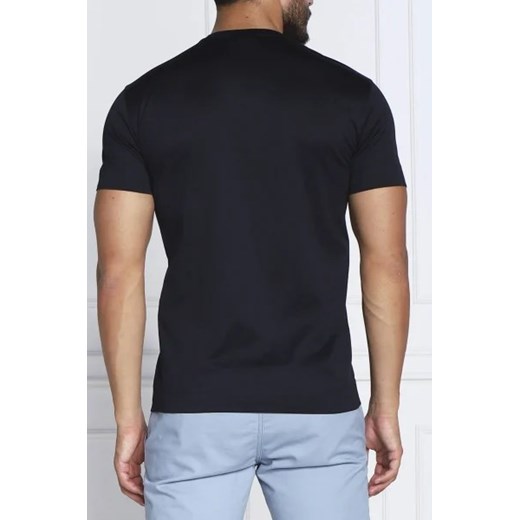 T-shirt męski Emporio Armani czarny z krótkim rękawem młodzieżowy