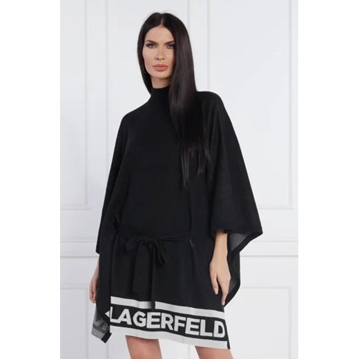 Karl Lagerfeld Ponczo | Relaxed fit | z dodatkiem wełny Karl Lagerfeld XS Gomez Fashion Store okazyjna cena
