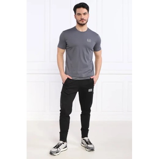 T-shirt męski szary Emporio Armani z krótkim rękawem 
