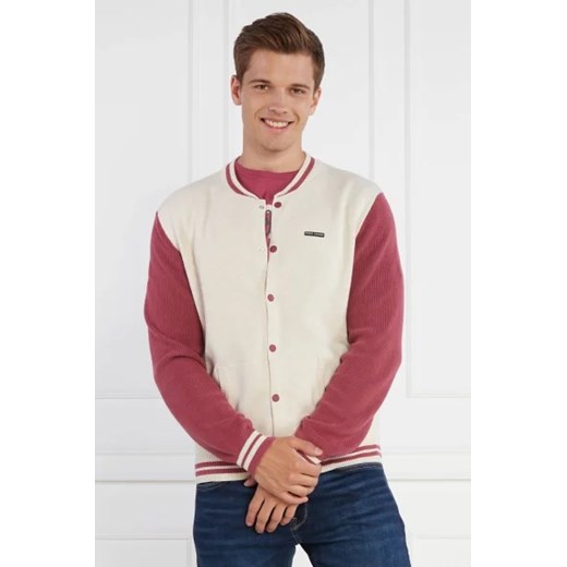 Sweter męski Pepe Jeans casualowy z dekoltem w serek 