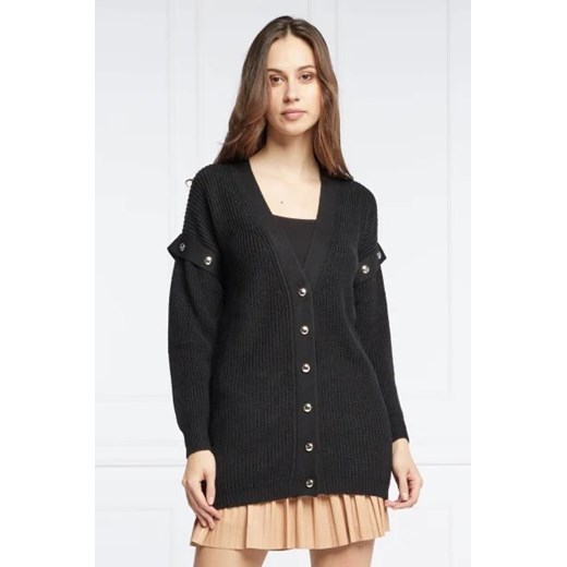 Liu Jo Kardigan | Regular Fit | z dodatkiem skóry Liu Jo XS okazyjna cena Gomez Fashion Store