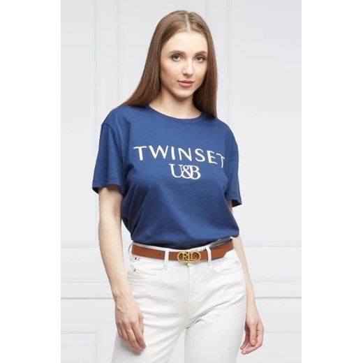 Twinset U&B T-shirt | Loose fit L promocja Gomez Fashion Store