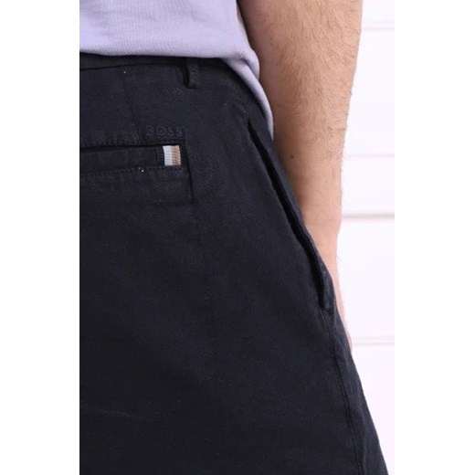 BOSS BLACK Lniane szorty Karlos | Regular Fit 50 okazja Gomez Fashion Store