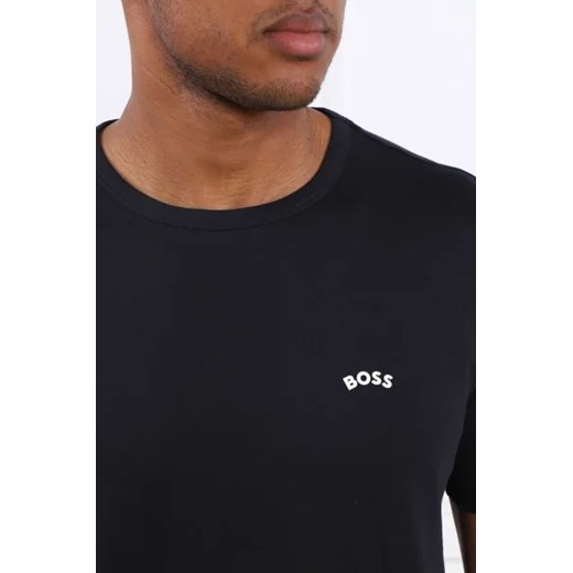 Czarny t-shirt męski BOSS HUGO 