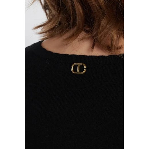 TWINSET Sweter | Regular Fit | z dodatkiem kaszmiru Twinset S okazja Gomez Fashion Store