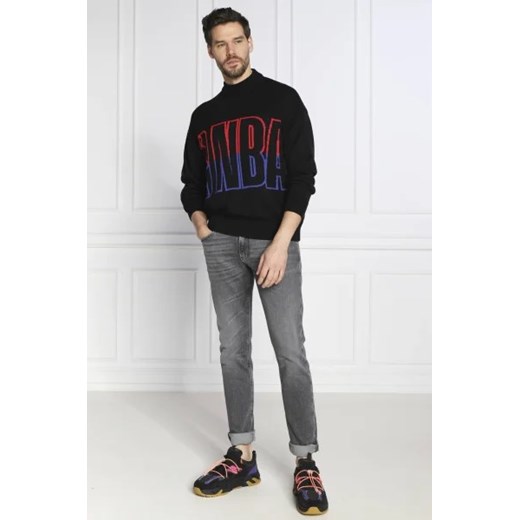BOSS ORANGE Sweter BOSS X NBA | Regular Fit | z dodatkiem wełny M Gomez Fashion Store okazyjna cena