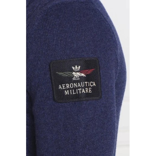 Aeronautica Militare Wełniany sweter | Slim Fit Aeronautica Militare XL wyprzedaż Gomez Fashion Store