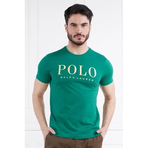 T-shirt męski Polo Ralph Lauren z krótkim rękawem z napisami 