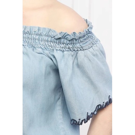 Bluzka damska Pinko z okrągłym dekoltem casual
