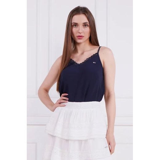 Bluzka damska Tommy Jeans w serek letnia