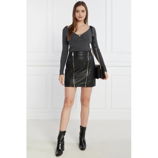 Sweter damski Pinko z dekoltem w literę v casual 