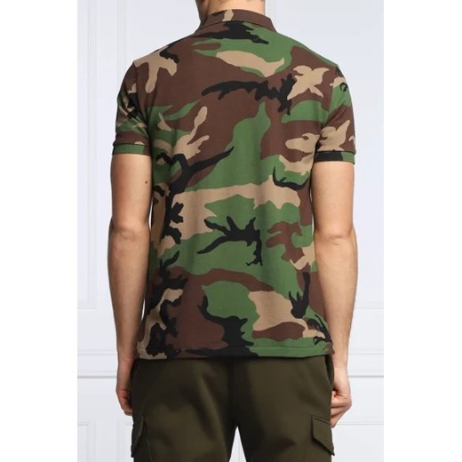 T-shirt męski Polo Ralph Lauren z bawełny wielokolorowy moro z krótkim rękawem