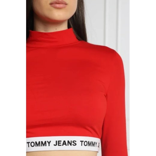 Bluzka damska Tommy Jeans z elastanu 