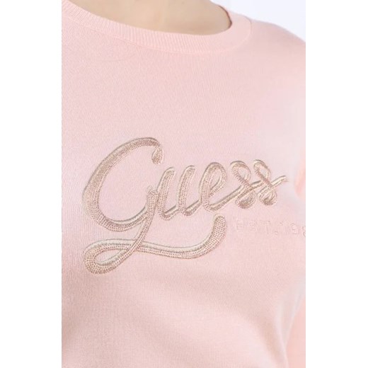 GUESS JEANS Sweter LS EDIE RN | Regular Fit XL promocyjna cena Gomez Fashion Store