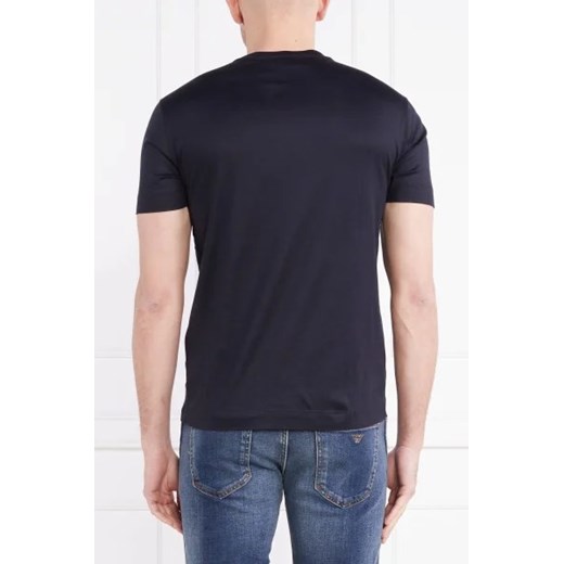T-shirt męski Emporio Armani z napisem z krótkim rękawem