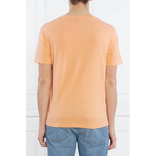 Pomarańczowa t-shirt męski BOSS HUGO z krótkim rękawem 