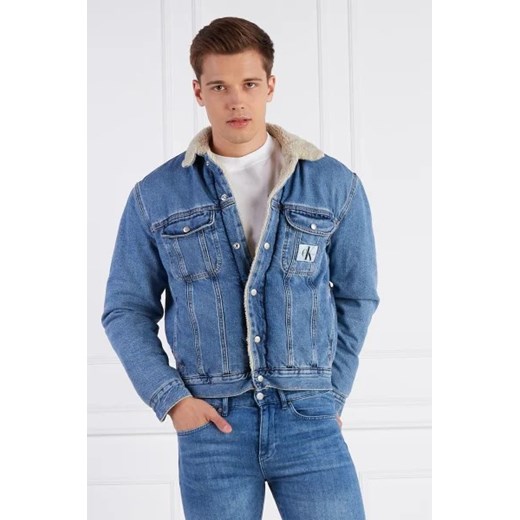 CALVIN KLEIN JEANS Kurtka jeansowa REGULAR 90S SHERPA DENIM JACKET | Regular Fit L okazyjna cena Gomez Fashion Store