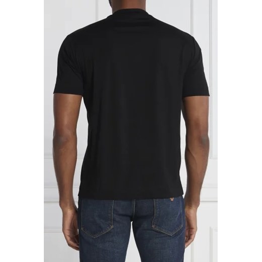 Emporio Armani t-shirt męski czarny z napisami 
