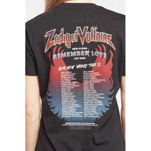 Zadig&Voltaire T-shirt TOM COMPO CONCERT | Regular Fit Zadig&voltaire S wyprzedaż Gomez Fashion Store