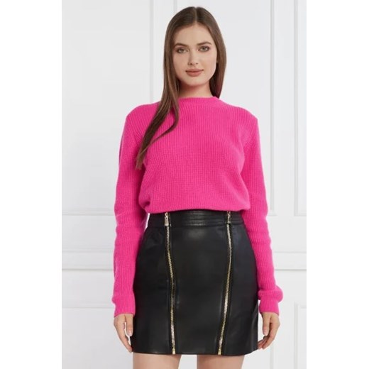Sweter damski Pinko różowy z poliamidu