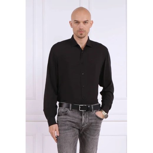 Koszula męska Armani Exchange z wiskozy z klasycznym kołnierzykiem