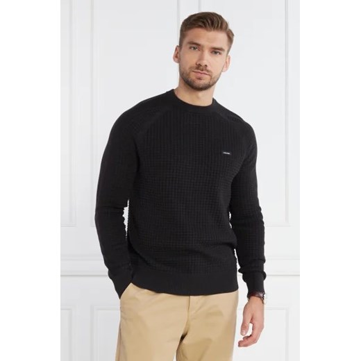Calvin Klein Sweter TEXTURE MIX CN | Regular Fit Calvin Klein S Gomez Fashion Store wyprzedaż