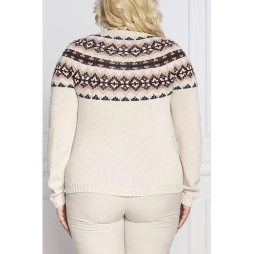 Persona by Marina Rinaldi Sweter ARCANO Plus size | Regular Fit | z dodatkiem Persona By Marina Rinaldi 38/40 promocyjna cena Gomez Fashion Store