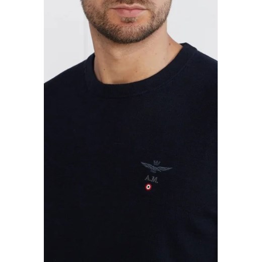 Aeronautica Militare Wełniany sweter | Regular Fit Aeronautica Militare M okazja Gomez Fashion Store