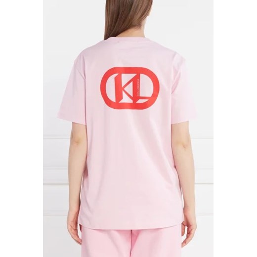 Karl Lagerfeld T-shirt kl logo | Relaxed fit Karl Lagerfeld S Gomez Fashion Store okazyjna cena