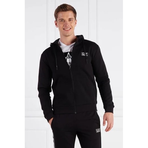 Czarna bluza męska Emporio Armani casual bawełniana