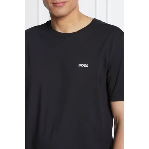 T-shirt męski BOSS HUGO czarny z krótkim rękawem 