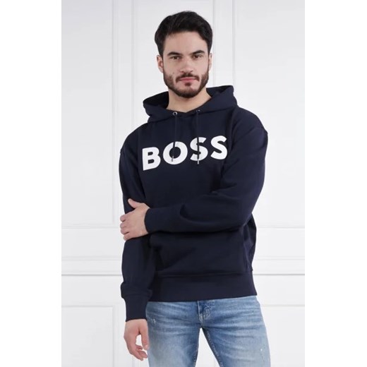 Bluza męska BOSS HUGO granatowa zimowa 