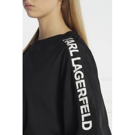 Karl Lagerfeld T-shirt nylon mix | Relaxed fit Karl Lagerfeld XL Gomez Fashion Store wyprzedaż