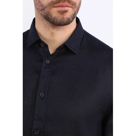 Armani Exchange Lniana koszula | Regular Fit Armani Exchange XL wyprzedaż Gomez Fashion Store