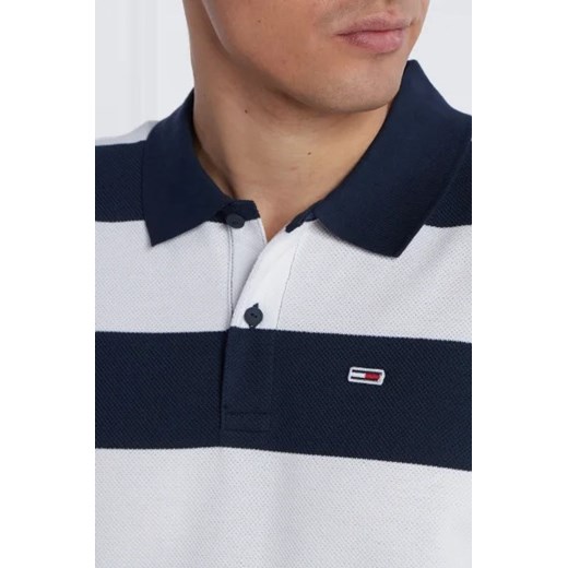 T-shirt męski Tommy Jeans casual wielokolorowy z krótkimi rękawami