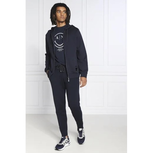Czarna bluza męska Armani Exchange casualowa