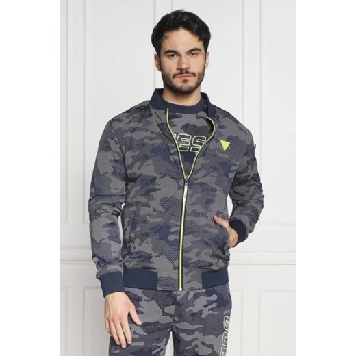 Kurtka męska Guess z poliestru w militarnym stylu