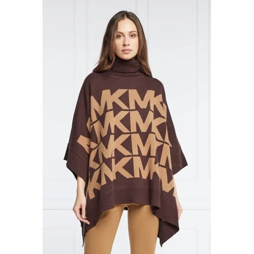Michael Kors Ponczo | Oversize fit | z dodatkiem wełny i kaszmiru Michael Kors S/M Gomez Fashion Store
