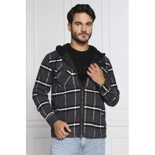 Bluza męska Replay w kratkę czarna