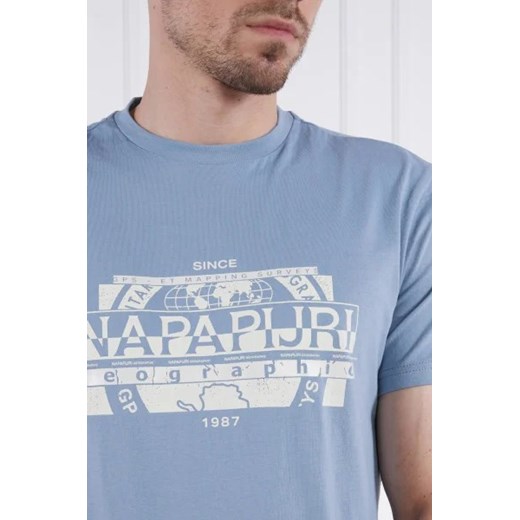 T-shirt męski Napapijri z krótkimi rękawami