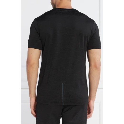 BOSS HUGO t-shirt męski czarny wiosenny z krótkimi rękawami 