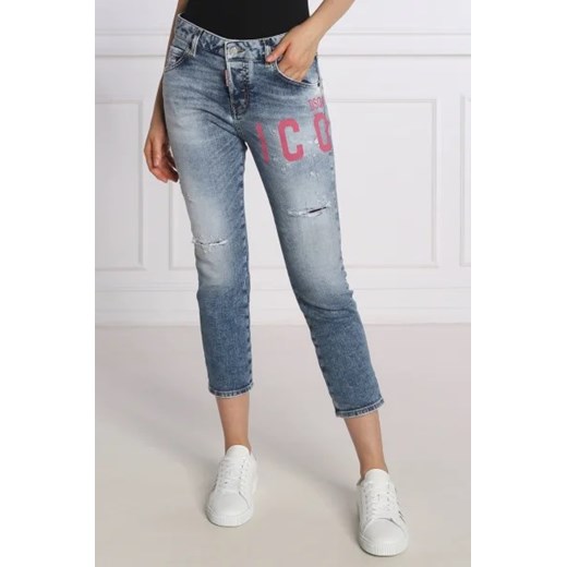 Dsquared2 Jeansy Icon Crop Cool Girl | Cropped Fit Dsquared2 40 promocja Gomez Fashion Store