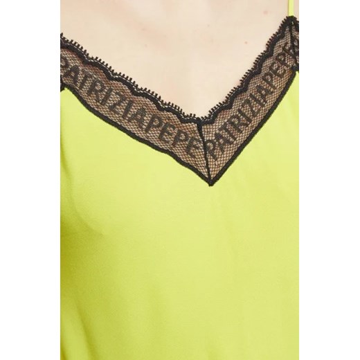 Patrizia Pepe Satynowy top | Regular Fit Patrizia Pepe 40 wyprzedaż Gomez Fashion Store