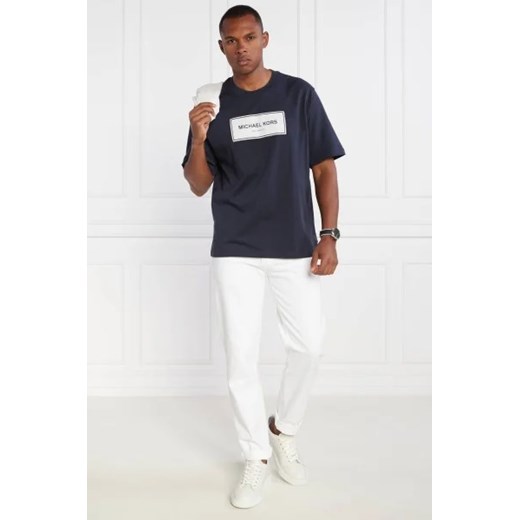 Michael Kors T-shirt FLAGSHIP LOGO | Oversize fit Michael Kors XL wyprzedaż Gomez Fashion Store