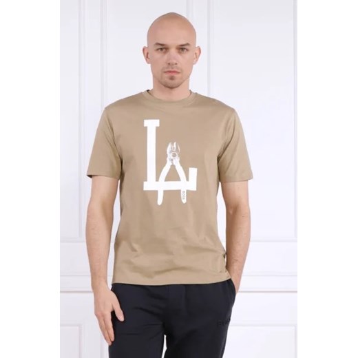T-shirt męski BOSS HUGO z krótkim rękawem w nadruki