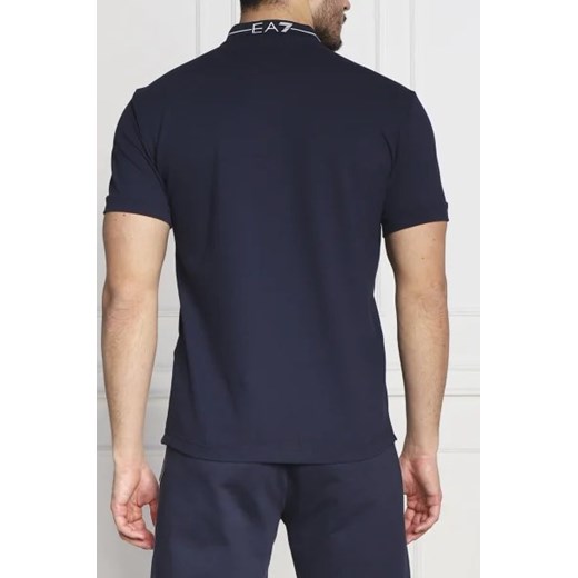 Granatowy t-shirt męski Emporio Armani z krótkimi rękawami