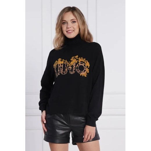 Sweter damski Liu Jo z golfem casual 