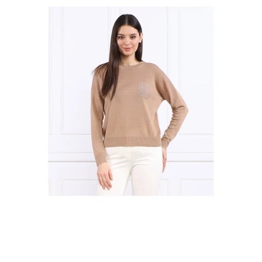 Peserico Lniany sweter | Regular Fit Peserico 36 wyprzedaż Gomez Fashion Store