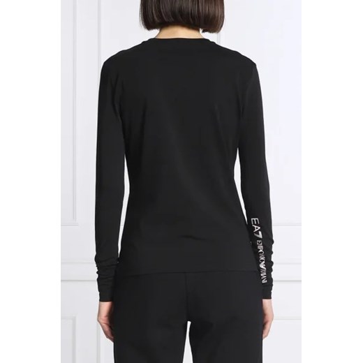 Bluzka damska Emporio Armani z długimi rękawami młodzieżowa z okrągłym dekoltem