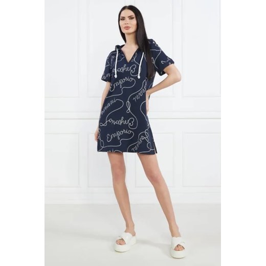 Sukienka Emporio Armani z krótkim rękawem mini